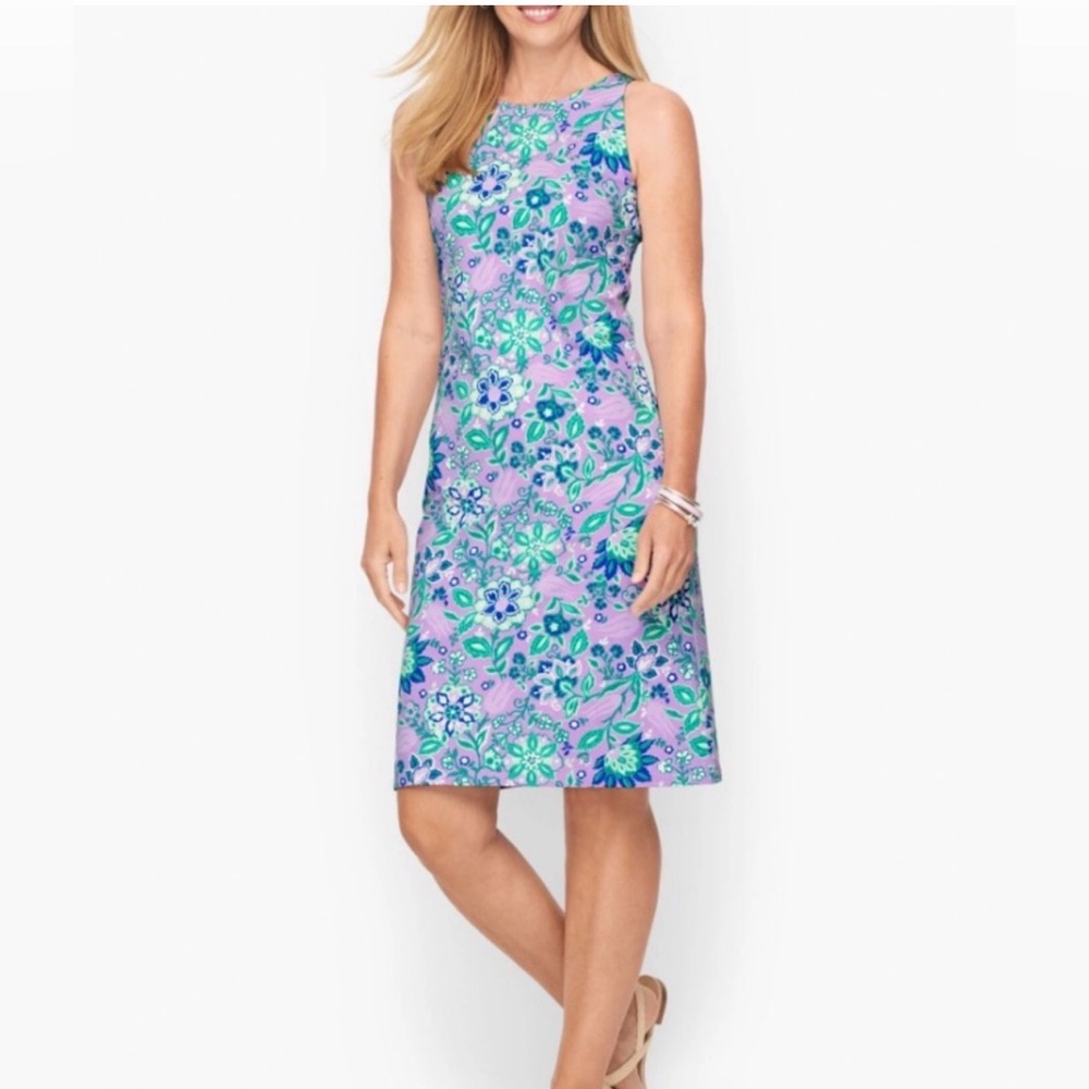 Talbots Effortless Floral Sleeveless Dress